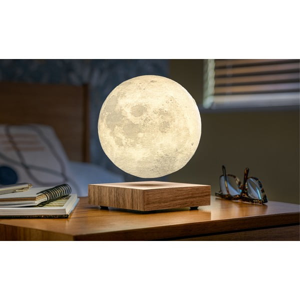Pruun LED laualamp (kõrgus 14 cm) Moon – Gingko-image-4