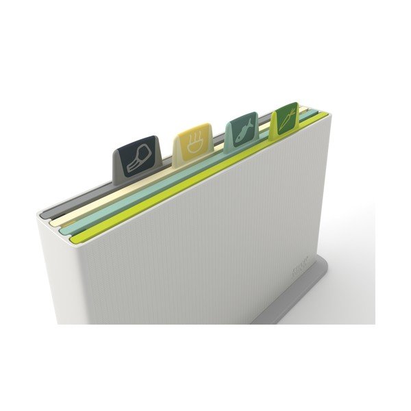 Sada světle šedého stojanu se 4 prkénky Joseph Joseph Index Opal, délka 30 cm-image-4