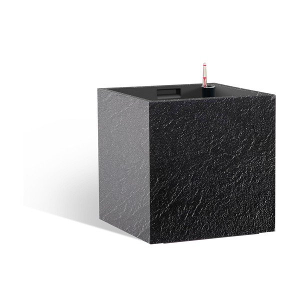 Taaskasutatud plastikust isekastev taimekast Cubico Stone - Flower Lover