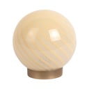 Helekollane lauavalgusti klaasist varjuga (kõrgus 17 cm) Summer Globe - Leitmotiv