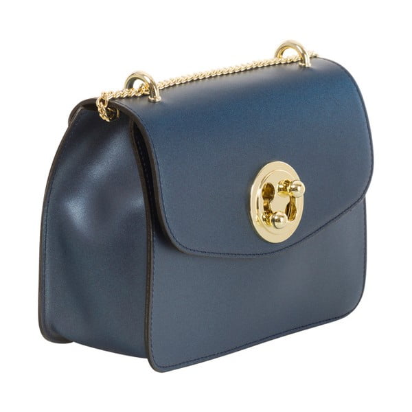 Modrá kabelka z pravé kůže Andrea Cardone  Sparkle