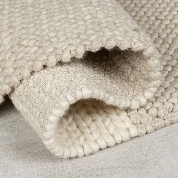 Beež käsitsi kootud villaseguga vaip 160x230 cm Minerals Patchwork - Flair Rugs-image-2