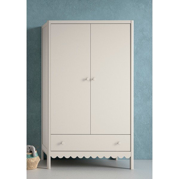 Beež laste riidekapp 110x190x55 cm Swingo - Vipack-image-1