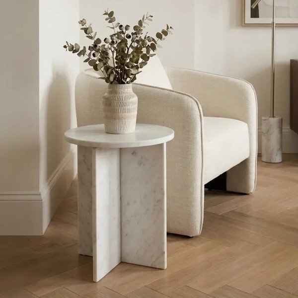 Marmorist ümmargune abilaud ø 40 cm Savio - Premier Housewares-image-1