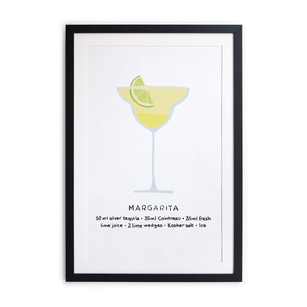 Raamitud plakat, 40 x 50 cm Margarita - Really Nice Things