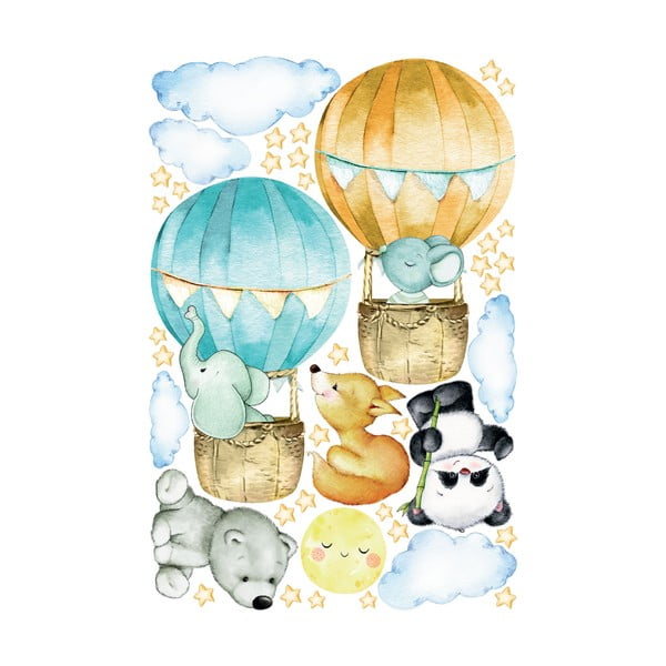 Laste seinakleebised Õhupallid ja tähed - Ambiance-image-2