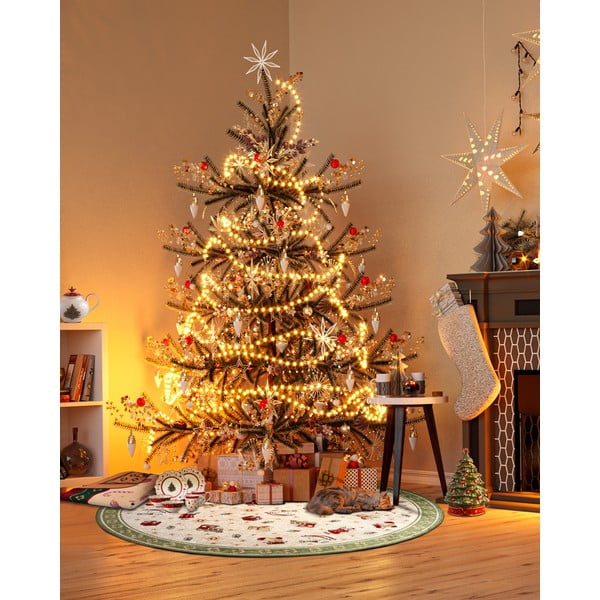 Roheline jõulumotiividega ümmargune puuvillaseguga vaip ø 160 cm Toy's Delight Green Christmas - Villeroy&Boch-image-1