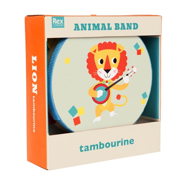 Muusikaline mänguasi Tambourine Animal Band - Rex London