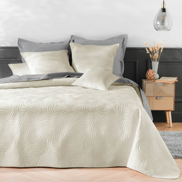 Beež sametist voodikate 220x240 cm Solange - douceur d'intérieur