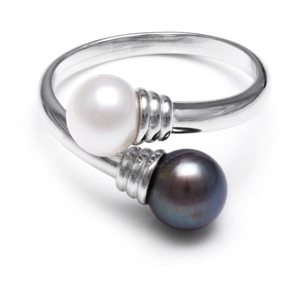 Stříbrný prsten s perlou GemSeller Dirk