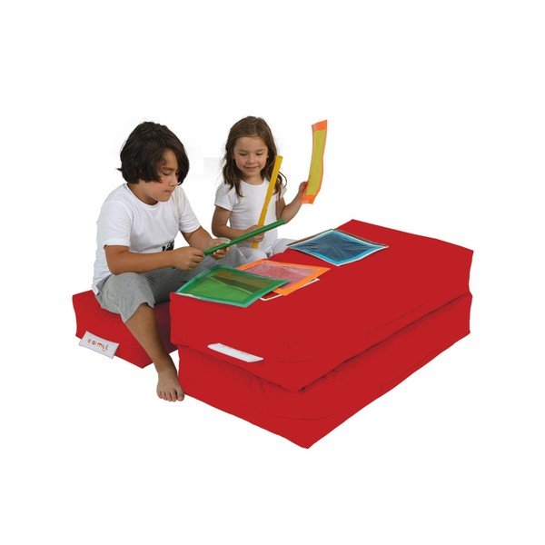 Punane laste diivan 100 cm Nier - Floriane Garden-image-3