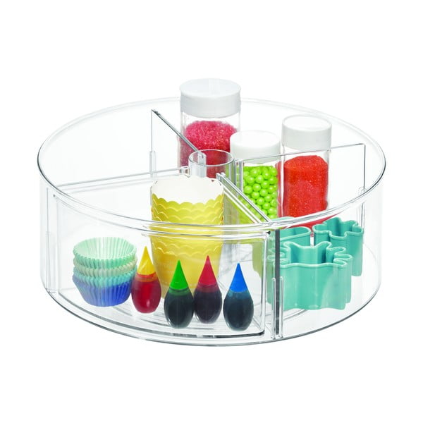 Ümmargune läbipaistev hoiukast iDesign The Home Edit, ⌀ 29 cm - iDesign/The Home Edit-image-2