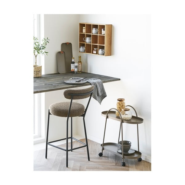 Tammepuidu imitatsiooniga riiul 11 cm Soria – House Nordic-image-2