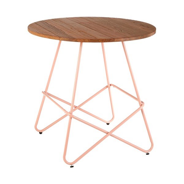 Ümmargune söögilaud jalakaspuust, läbimõõduga 80 cm District - Premier Housewares