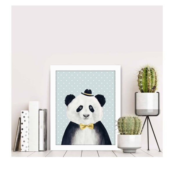 Dekoratiivne maal Panda, 28,5 x 23,5 cm - Wallity-image-1