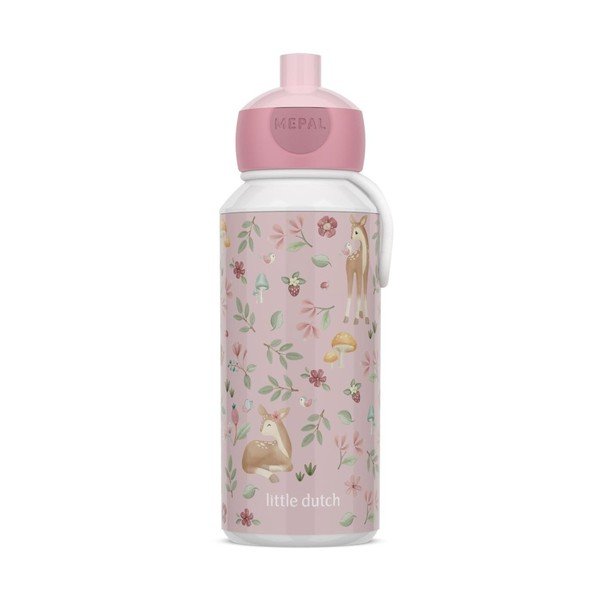 Heleroosa plastmassist lutipudel 400 ml Fairy Garden - Mepal