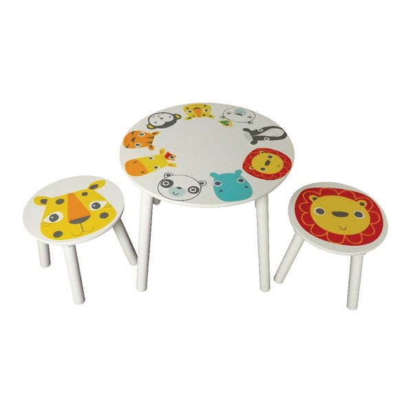 Dětský stolek a 2 stoličky Safari