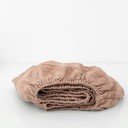 Laste oranž linane kummiga lina Nature, 90 x 200 cm - Linen Tales