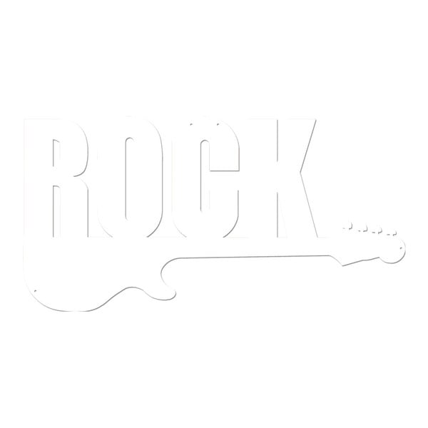 Bílá nástěnná kovová dekorace Wall Decor Rock