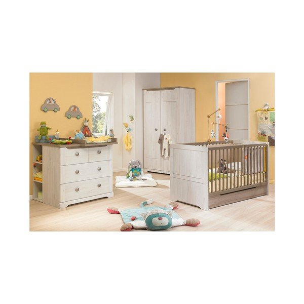 Zásuvka v dekoru světlého třešňového dřeva pod postýlku Galipette Louise-image-1