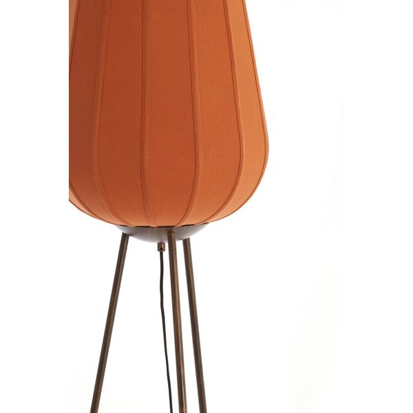 Terrakota värvi põrandalamp tekstiilist varjuga (kõrgus 133 cm) Bibury - Light & Living-image-2