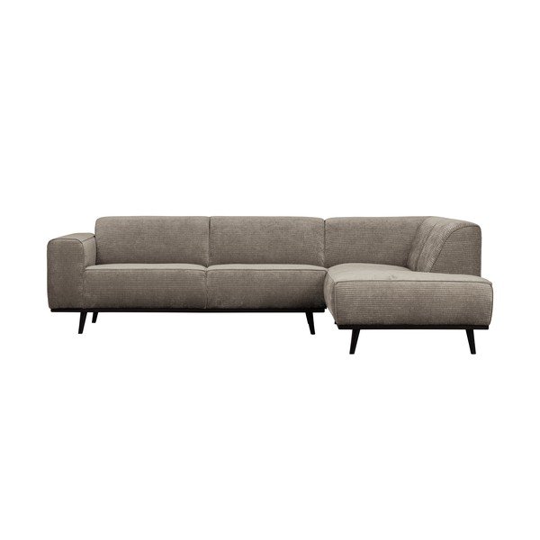 Hall pruun corduroy nurgas diivan , paremas nurgas Statement - WOOOD