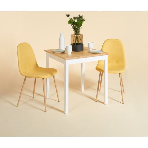 2 kollase söögitooli komplekt Lissy - Bonami Essentials-image-1