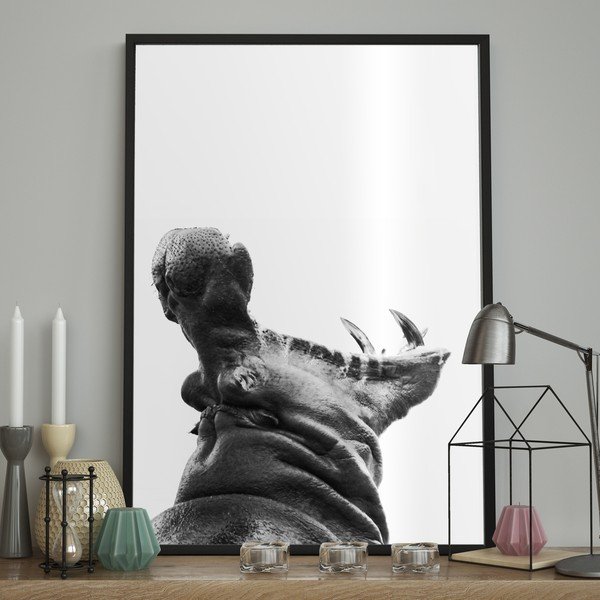 Plakat , 100 x 70 cm Hippopotamus - DecoKing-image-1