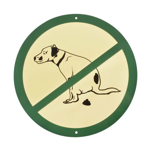 Hliníková cedulka zákaz venčení psů Esschert Design