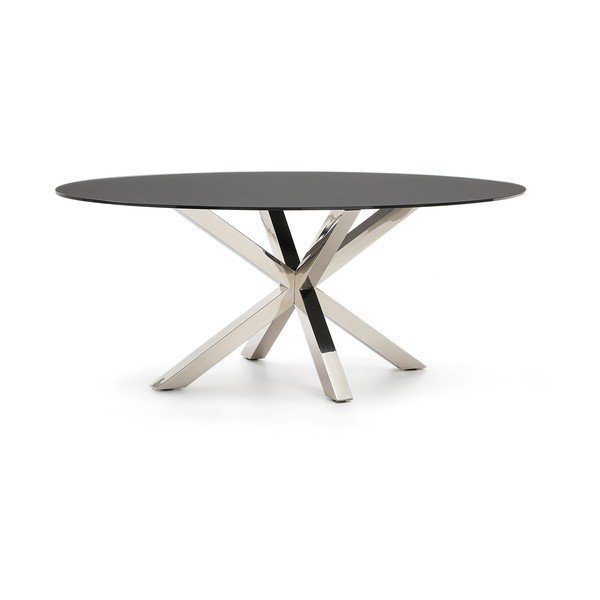 Söögilaud klaasist pealispinnaga 100x200 cm Argo - Kave Home