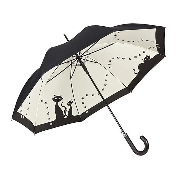 Holový deštník s dvojitou vrstvou Von Lilienfeld Black Cats Double Layer, ø 100 cm