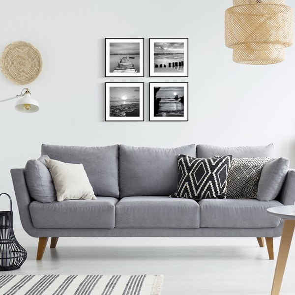 Maalid 4tk komplektis 30x30 cm Silence by the Water-image-1