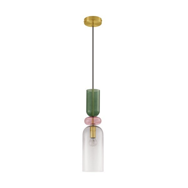 Kuldse värvi klaasist ripplamp, läbimõõduga 11 cm Murano - Nova Luce
