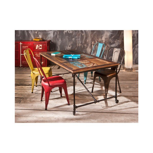 Jídelní stůl z recyklovaného mangového dřeva Interlink Coffee-image-2