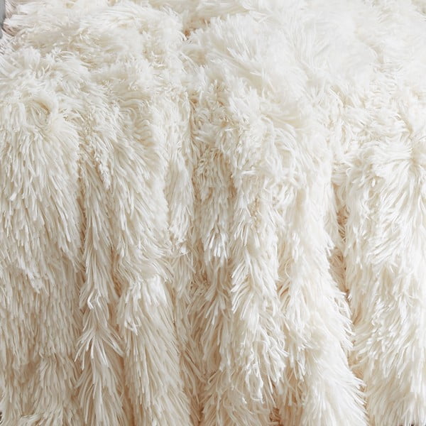 Kreem mikroplüüsist voodikate kaheinimesevoodile 245x280 cm Cuddly - Catherine Lansfield-image-3