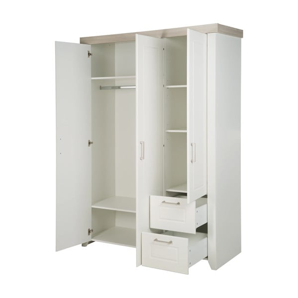 Valge laste riidekapp 139x199 cm Felicia - Roba-image-4