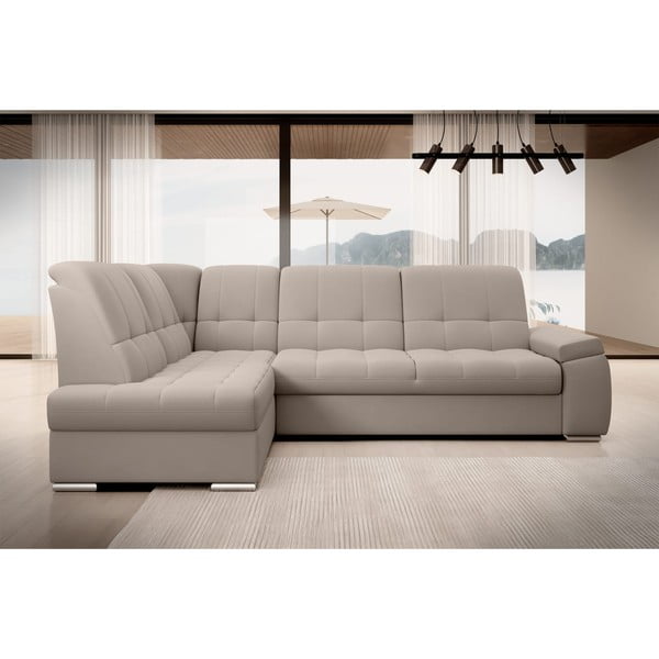 Beež sametist lahtikäiv/sahtliga nurgadiivan (vasak nurk/L-kujuline) Sado – ELTAP-image-3