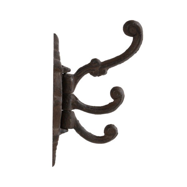 Tumepruun metallist seinakonks – Esschert Design-image-2