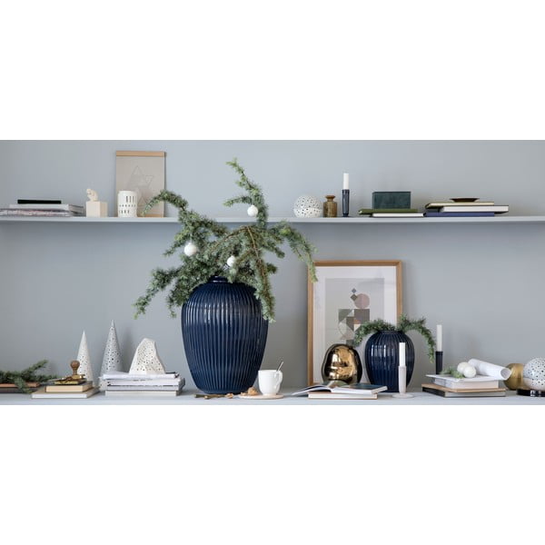 Tumesinine keraamiline küünlajalg Hammershoi, kõrgus 16 cm Hammershøi - Kähler Design-image-4