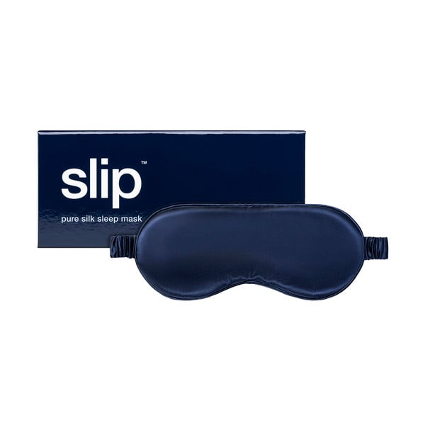 Tumesinine siidist unemask Navy - slip-image-3