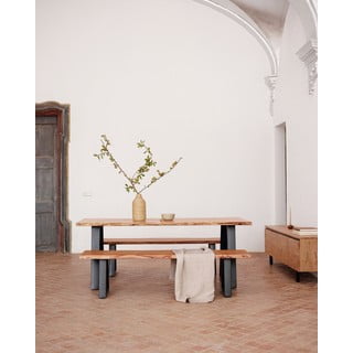Söögilaud akaatsiapuidust pealispinnaga 97,5x200 cm Alaia - Kave Home
