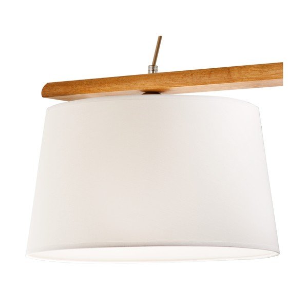 Pruun rippvalgusti tekstiilist varjuga ø 35 cm Aida - LAMKUR-image-4