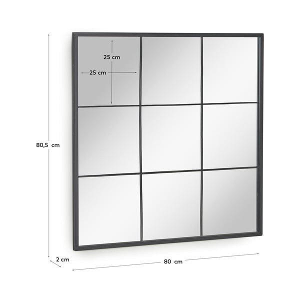 Seinapeegel , 80 x 80 cm Ulrica - Kave Home-image-4