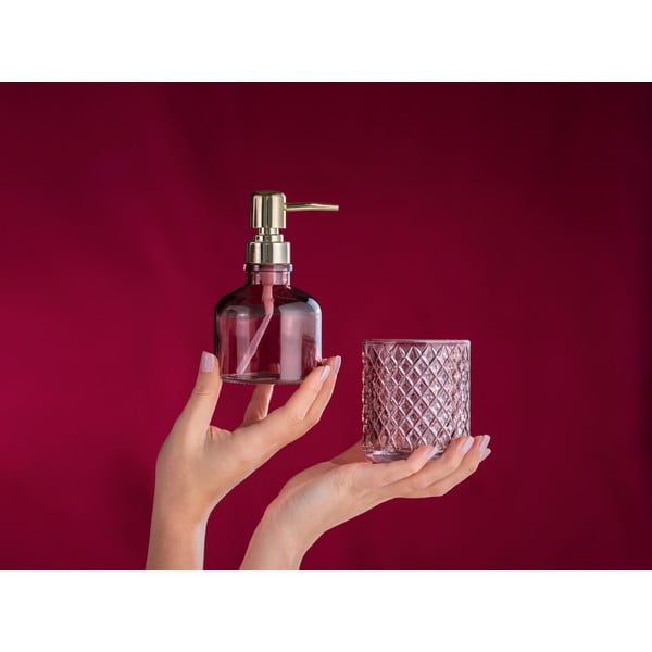 Roosa klaasist hambatops Atessa - Wenko-image-1