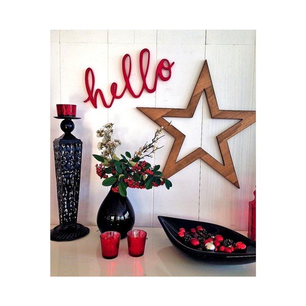 Jõulukaunistus "Hello Star", 62 x 1,8 x 62 cm - La Moneta-image-1
