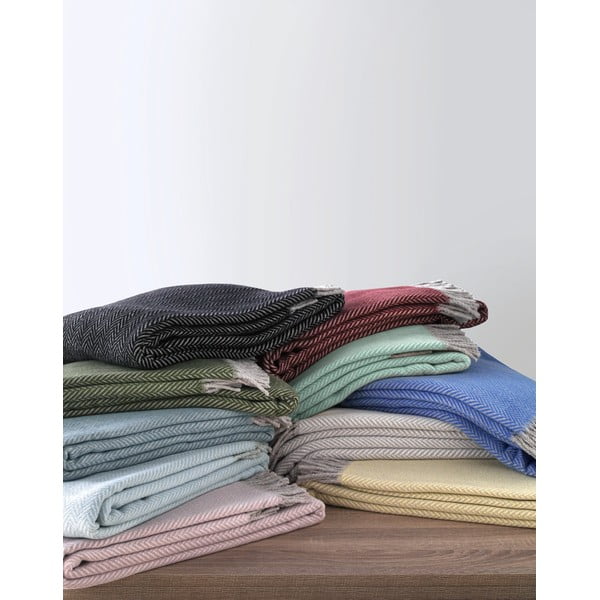 Mereväe sinine ruuduline puuvillane II, 140 x 180 cm Skyline - Euromant-image-2