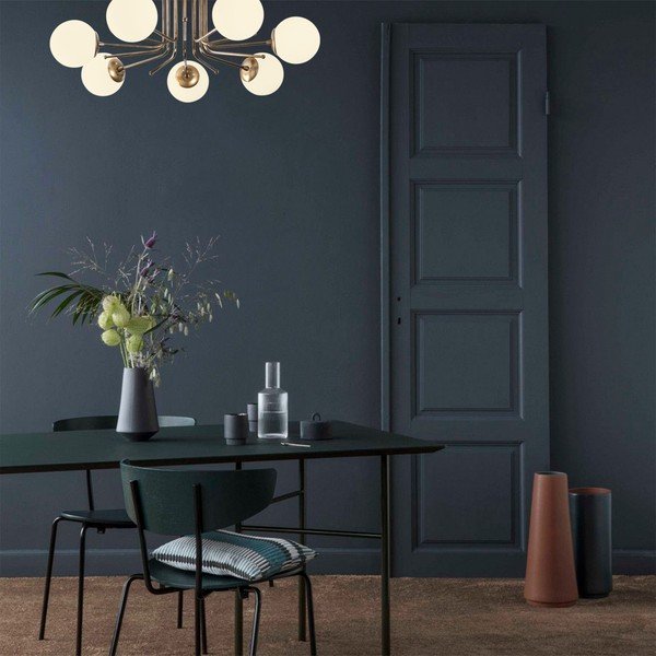 Valge-kuldne laevalgusti klaasist varjuga ø 15 cm Daisy - Opviq lights-image-1