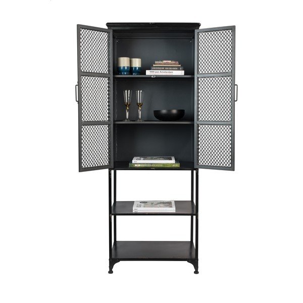 Must metallist vitriinkapp 60x161 cm Denver - Dutchbone-image-4