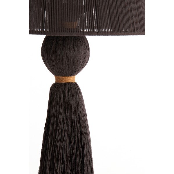 Tumepruun laualamp tekstiilist varjuga (kõrgus 58 cm) Espino - Light & Living-image-3