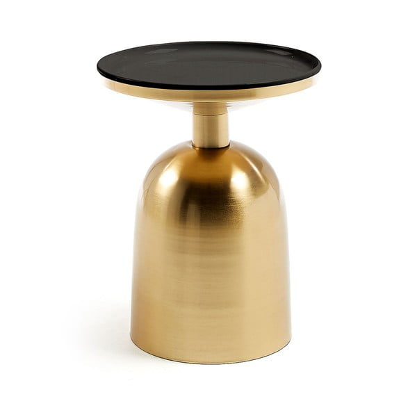 Kuldne kokkupandav laud, ø 37 cm Physic - Kave Home